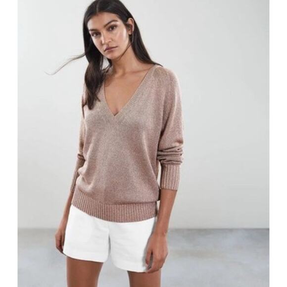 Joie Sweaters - Copied - Joie Womens M iridescent sparkly sweater stretch feminine Light Spring